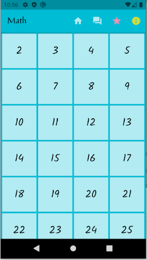 Math Quick Tables!