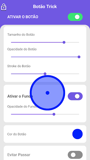 Screenshot Bolitas Azules - botão Trick