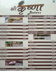 Shree Krishna Bakers menu 1