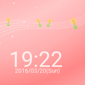 タンポポの花と時計 ライブ壁紙 シンプルな壁紙 Android Aplikasi Appagg