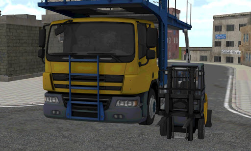 Forklift Cargo Truck Transport