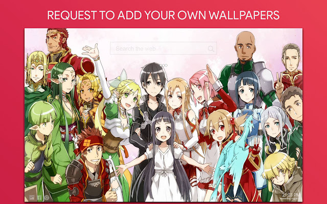 Sword Art Online Wallpaper HD Custom New Tab