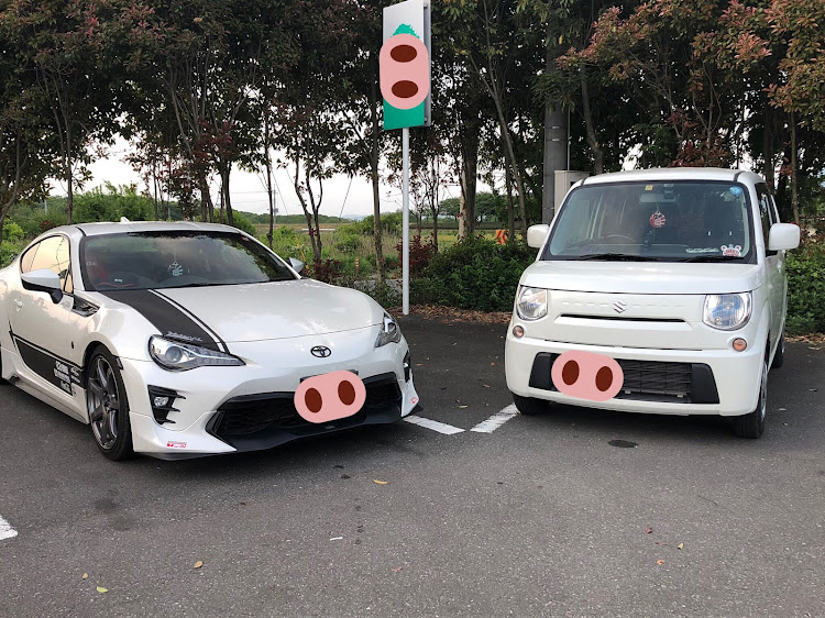 MRワゴンの小貝川・虹と自衛隊機・スタバ新作・ムーヴカスタム・86後期に関するカスタム事例の投稿画像5枚目