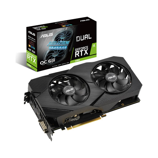 Card màn hình ASUS Dual GeForce RTX 2060 O6G EVO 6GB GDDR6 (DUAL-RTX2060-O6G-EVO)