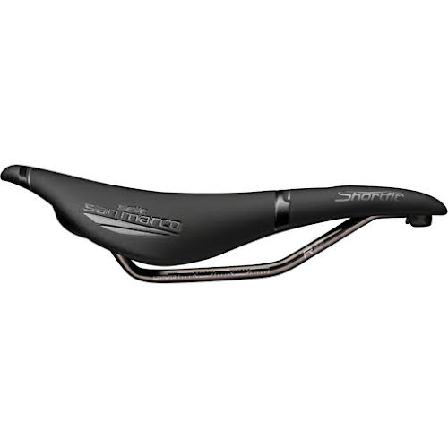 Selle San Marco Shortfit Open-Fit Racing Saddle - Manganese Black Men's Narrow