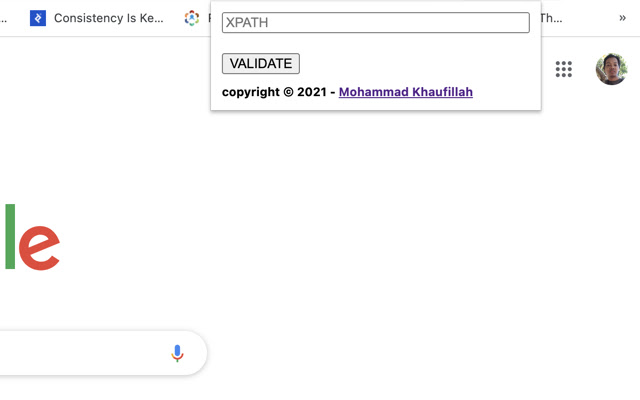 Validate XPATH chrome extension