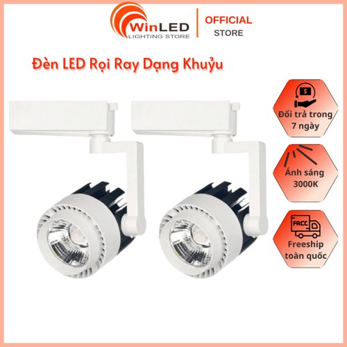 Đèn Led Ray Rọi Dạng Khuỷu, Đèn Rọi Khửu, Led Spotlight Góc Xoay Linh Hoạt 20W 30W Cob Siêu Sáng Vỏ Trắng Cao Cấp