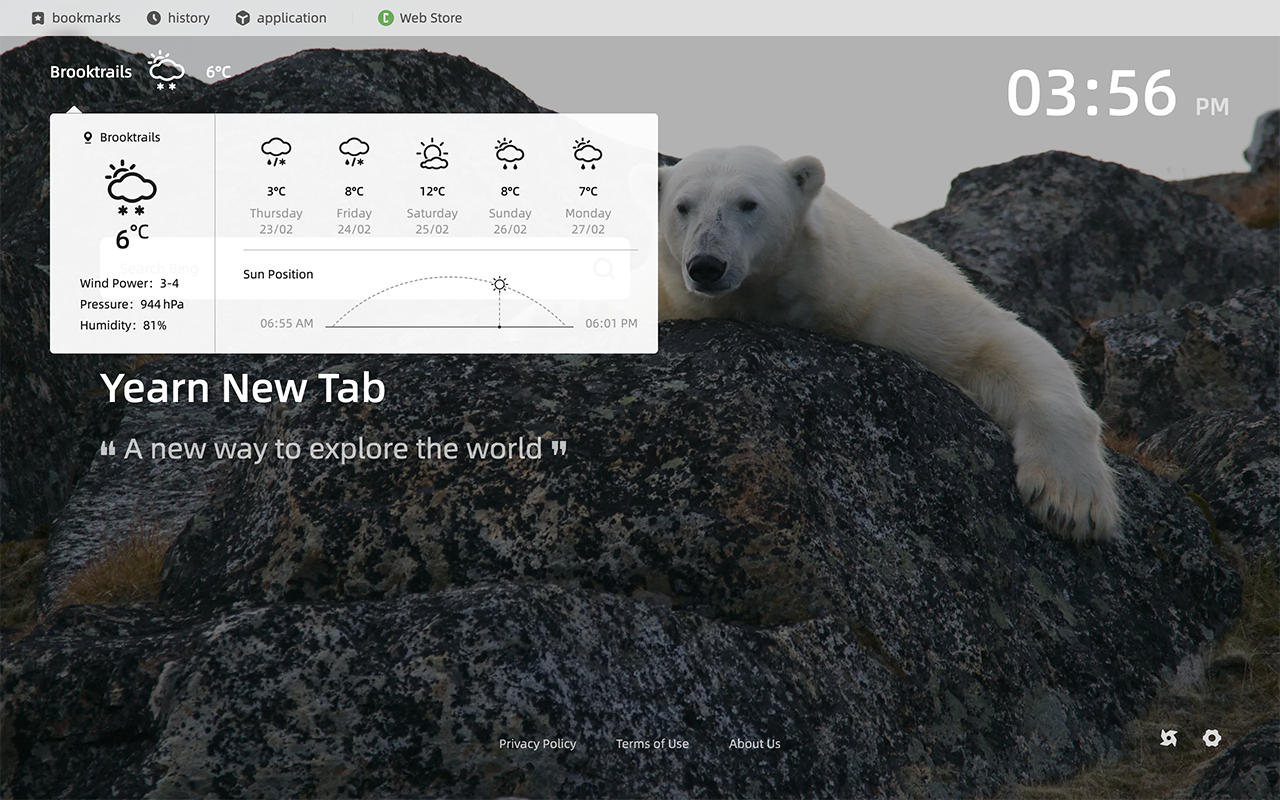 Yearn New Tab Preview image 4