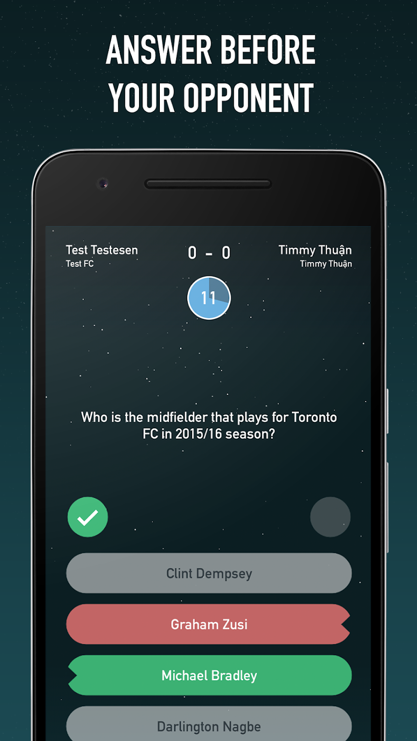 Thinktoscore - Football Quiz Screen 3