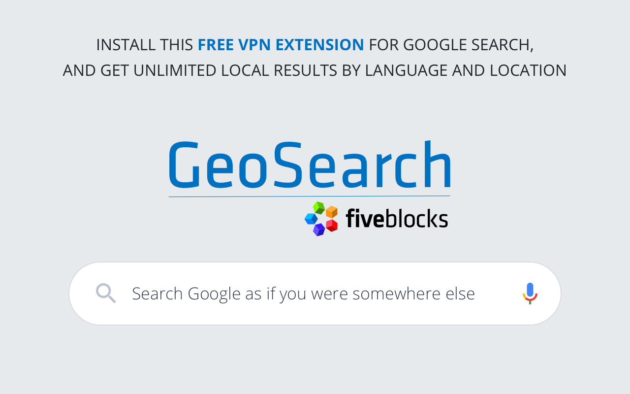 GeoSearch: 'VPN' for Google Search Preview image 3