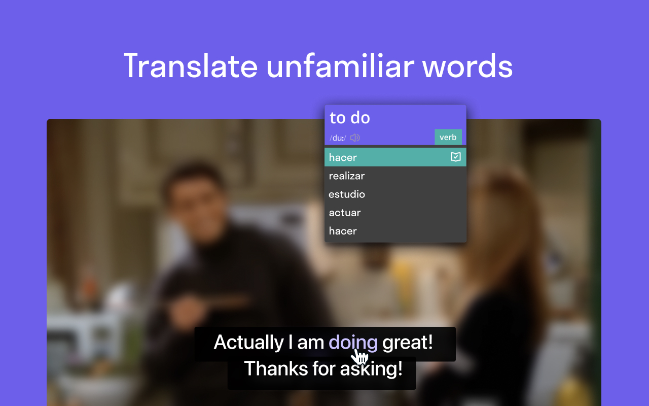 Subtly — Subtitles. Translator. Word training Preview image 3