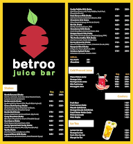 Betroo Juice Bar menu 1