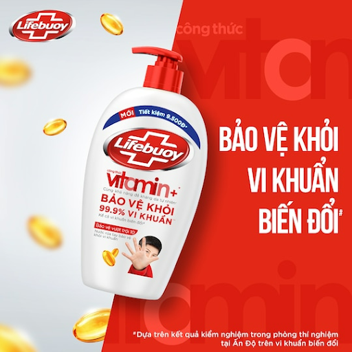 Nước rửa tay Lifebuoy bạc bảo vệ 180g