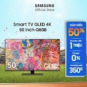 [[ Smart Tivi Qled Samsung 4K 50 Inch Qa50Q80Bakxxv - Miễn Phí Lắp Đặt ]