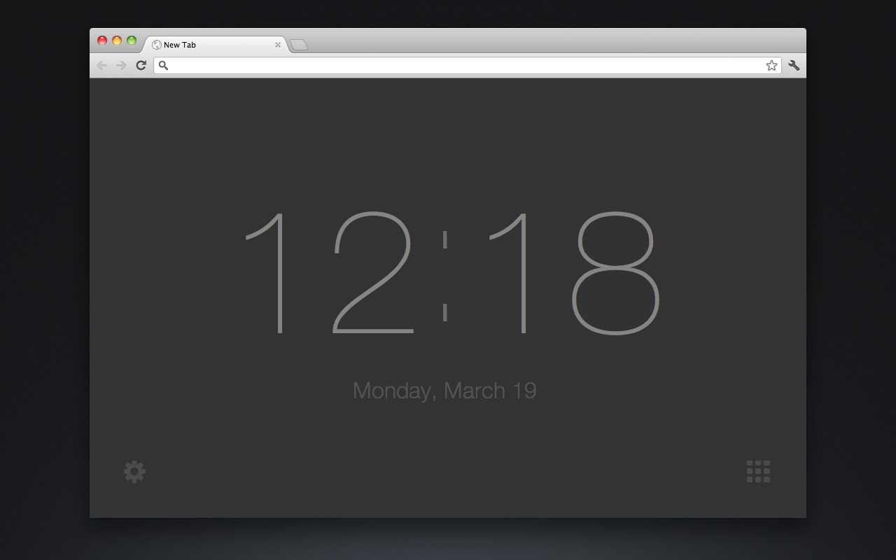 New Tab Clock Preview image 2