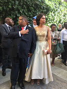 Energy Minister David Mahlobo and his wife Nompumelelo  on the red carpet ahead of the state of the nation address in Cape Town on 16 February 2018.