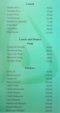 Sree Lakshmi Illam menu 8