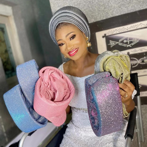 Title 1, Glittering Powder Double-layer Sponge African H...