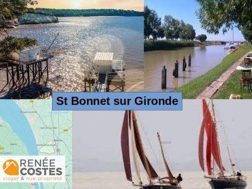 Vente viager 2 pièces 85 m² à Saint-Bonnet-sur-Gironde (17150), 13 925 €