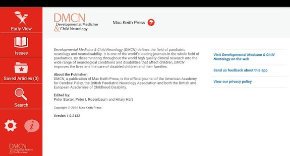  Dev Medicine & Child Neurology – Miniaturansicht des Screenshots  