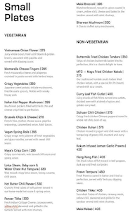 Maya Bangalore menu 3