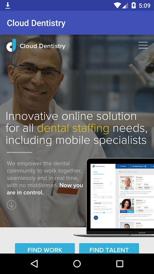 Cloud Dentistry Screen 3