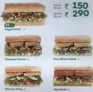 Subway menu 3