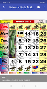 Kalendar Kuda 2019 - Malaysia (HD) Apk Download for Android