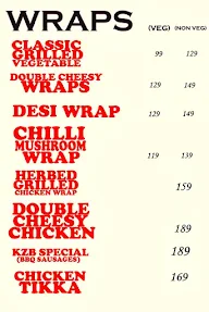 Cafe Kazbaah menu 2