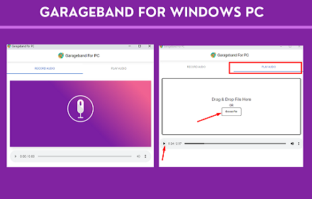 GarageBand for windows PC, Mac- Free Download small promo image