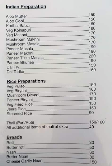 Cafe Tato Patto menu 