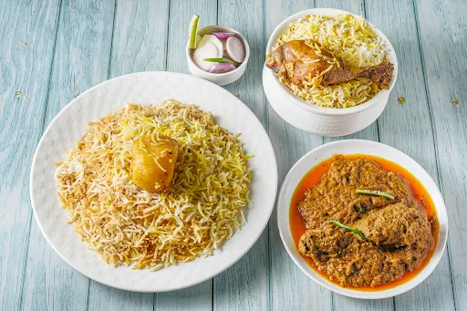 Chicken Biryani [Serves 1] And Chicken Chaap