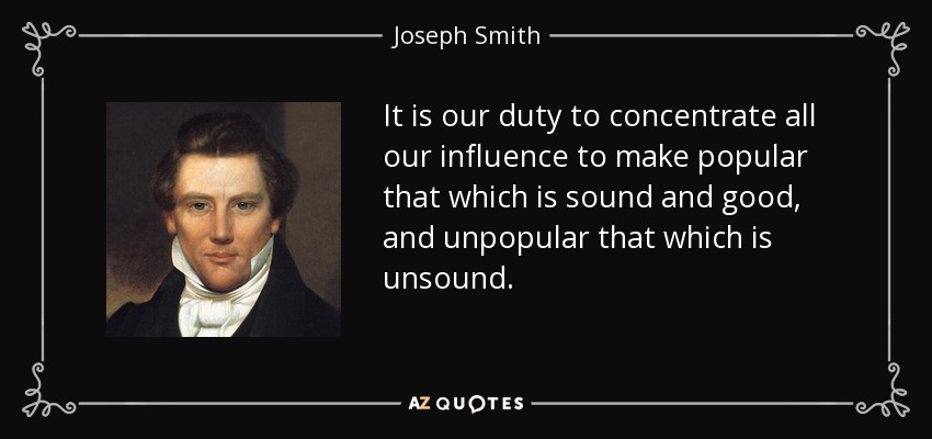 Image result for Sound and good Joseph Smith