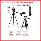 Gia Đơ Chup Anh Ba Chân Tripod 3388 Co Bluetooth, Phu Hơp Cac Dong Điên Thoai Va May Anh, Hang Chăc Chăn