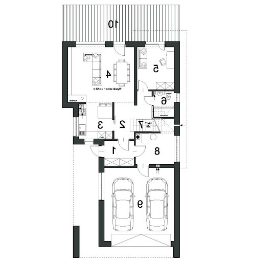 Wyrazisty D46 - Rzut parteru