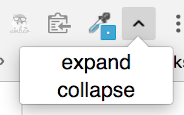 Expand or collapse details chrome extension