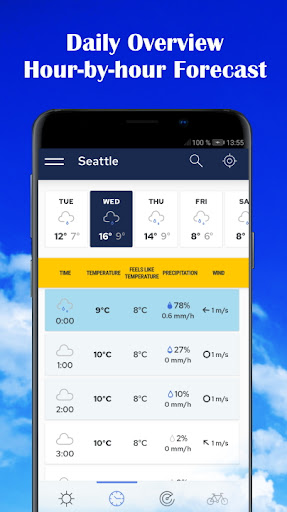 Screenshot Weather forecast - Meteosource