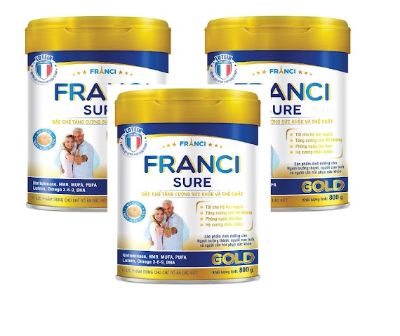 Combo 3 Lon Sữa Bột Franci Sure Gold Lon 800G – Tăng Cường Sức Khỏe Và Thể Chất