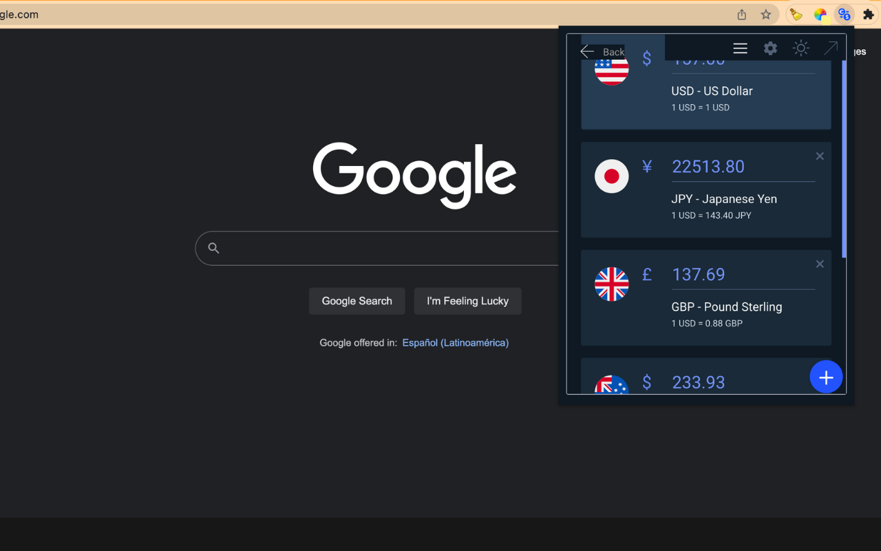 Currency Converter for Chrome Preview image 3