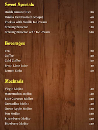 Super 30 cafe menu 1