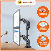 Giá Treo 2 Màn Hình Nb - H180 22 - 32 Inch New 2021 Gắn Bàn Xoay 360 Độ