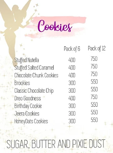 Purple Pixie Cakes And Confections menu 