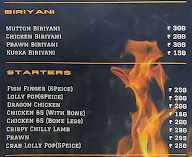 Yaa Mohaideen Biryani menu 1