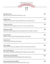 Laidback Cafe menu 1