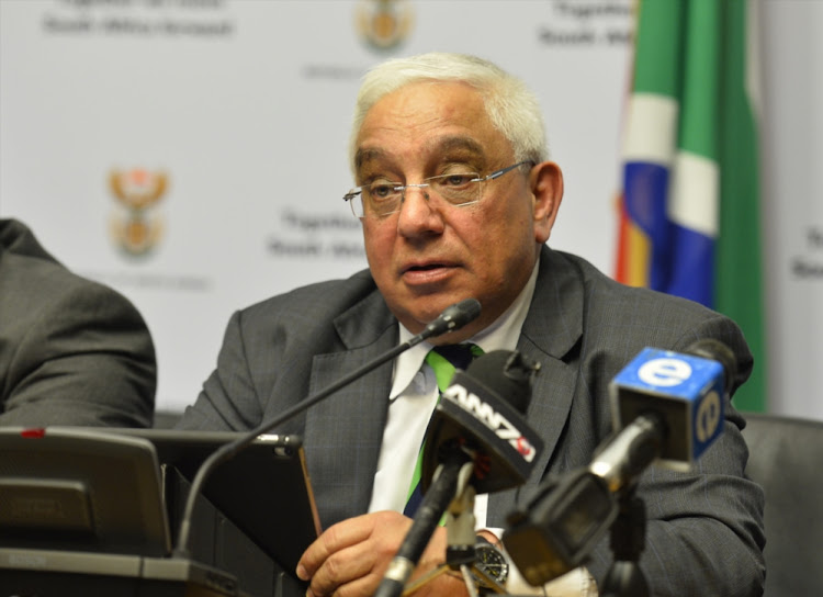 SA Rugby president, Mark Alexander, during the RWC 2023 Media Conference at Imbizo Media Centre, Parliament on October 31, 2017 in Cape Town.