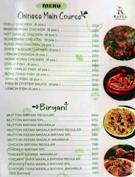 Raees Restaurant menu 1