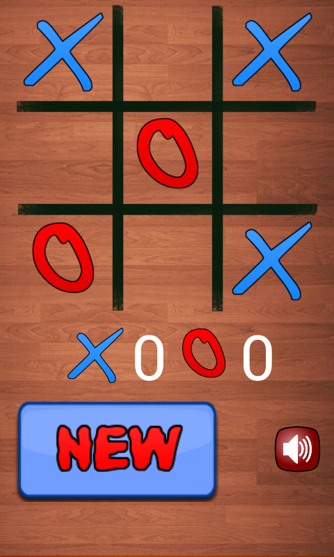 Android application Tic Tac Toe screenshort