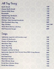 Montego Bay Beach Village menu 1