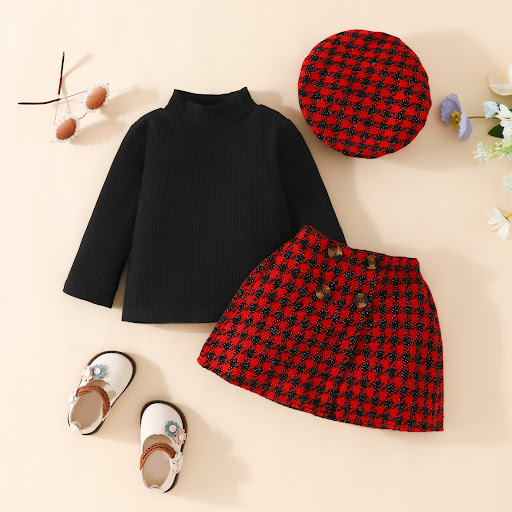 Title 3, Toddling Girls Fashion Long Sleeve Skirt Suit f...