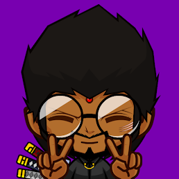 Afro Ninja Peace Purple